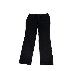 Coldwater Creek Womens Black Natural Fit Slim Leg Knit Jeans Petite P12 NEW